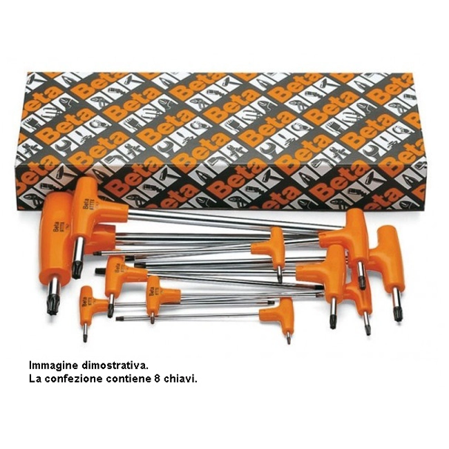 Vendita online Serie di 6 chiavi maschio torx art.97TTX/S8